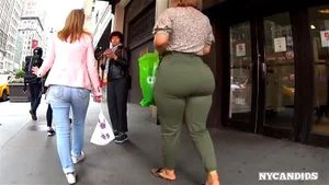 Latina Milf Tight Green Pants