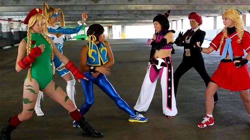 cosplay, amateur, public, street fighter