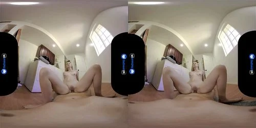 virtual reality, blonde, pov, straight