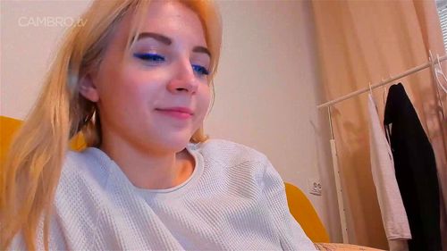 Horny Blonde Babe
