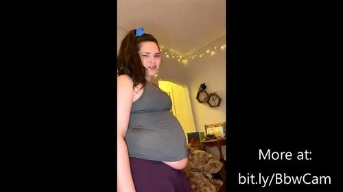 belly play, bbw, weight gain, tight clothes