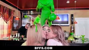BFFS - Lucky Teens Share Huge Cock