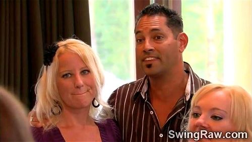 Sexy Amanda and horny bf involved in swingers reality show
