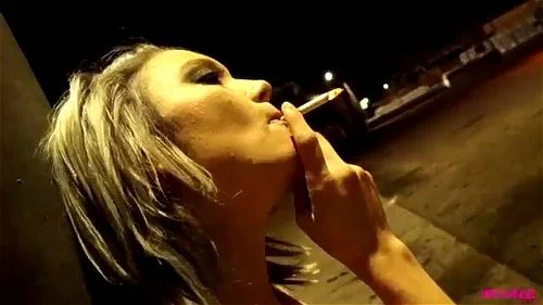 smoking, babe, Dakota Skye, blonde