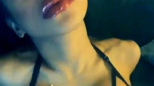 lip gloss, asian, red lips, lips fetish