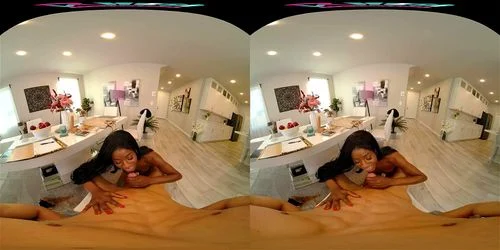 virtual reality, ebony, ebony interacial, perky tits