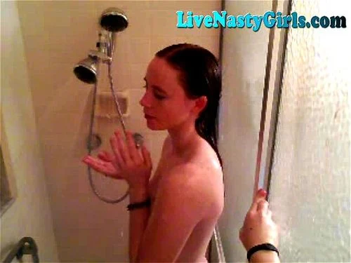 Voyuer Of 2 Hot Teens Showering Together On Webcam