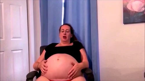 fetish, burping, babe, pregnant