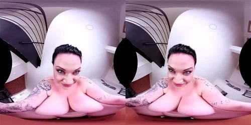 big tits, virtual reality, pov, fat tits