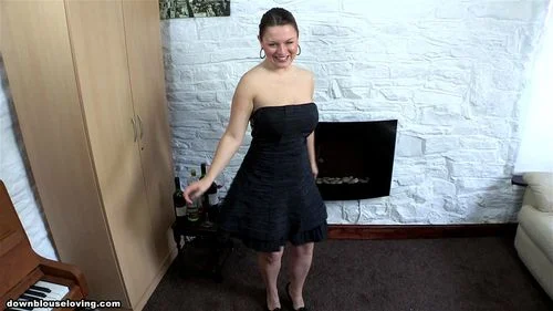 Steph dances out of her top - Downblouse