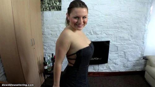 Steph dances out of her top - Downblouse