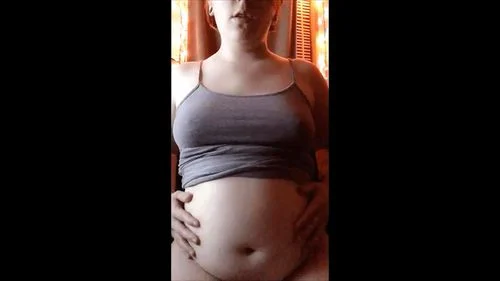 babe, bbw, solo, belly play