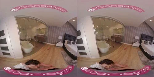 big tits, vr, brunette, virtual reality