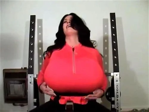 big tits, exercise, boobs, solo