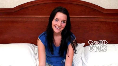 Petite 95lb raven-haired 18 yr old makes her debut porn