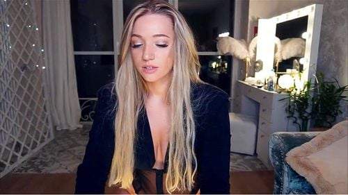 solo, masturbation, webcam, blonde