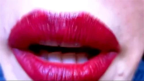 solo, red lips, mature milf, lip gloss