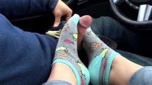 Sockjob in the car