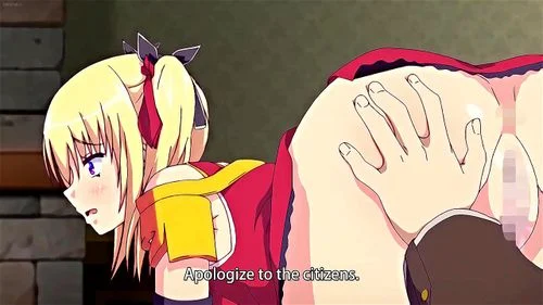 japanese, hentai anime, blonde, anal