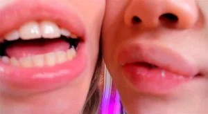 Lesbian cam kissing thumbnail