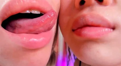 Lesbian cam kissing thumbnail