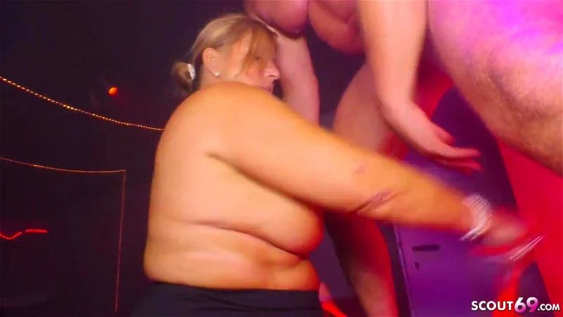 GERMAN BBW GRANNY SEDUCE YOUNGER STRIPPER TO FUCK HER