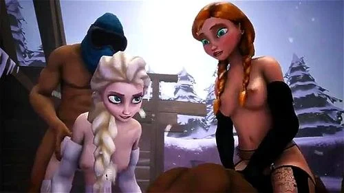 groupsex, disney princess, cartoon porn, frozen