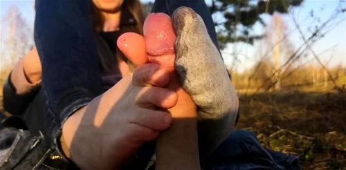 Watch Sneaky Farm Girl Uses Stinky Sock and Bare Sole to Make Mung...WTF! -  Cumshot, Footjob, Fetish Porn - SpankBang
