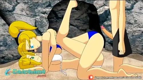 beach, hentai sex, ffm, threesome