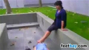 Feet sniff humiliation  thumbnail