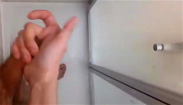 Solo masturbation in the shower