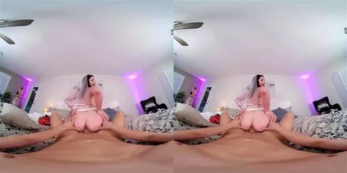 virtual sex pov, busty, virtual reality, brunette