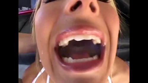 cum in mouth, compilation, big tits, blonde