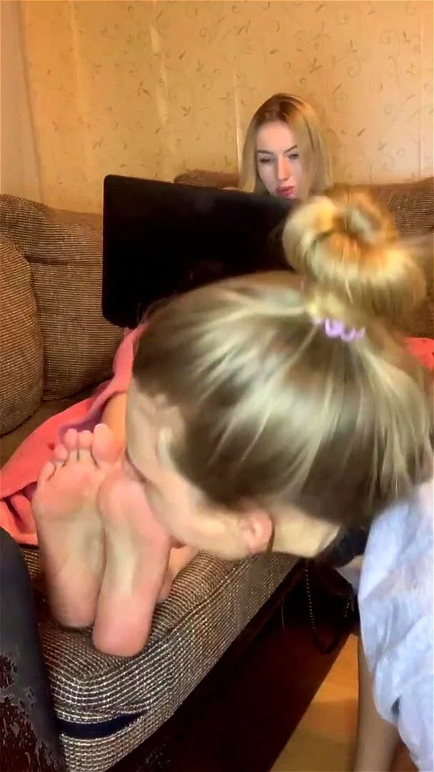 Lesbian foot licking