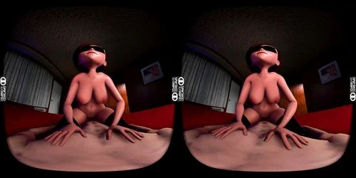 virtual reality, big tits, the incredibles, milf