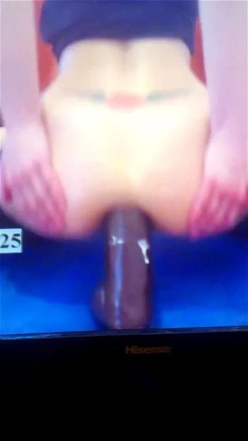 huge anal dildo riding cam
