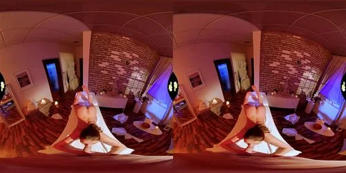virtual reality, pov, brunette, small tits