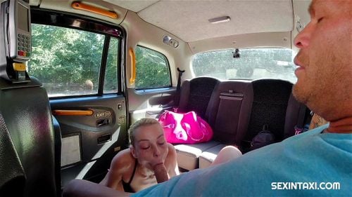 czech, taxi fuck, taxi british fake, blonde