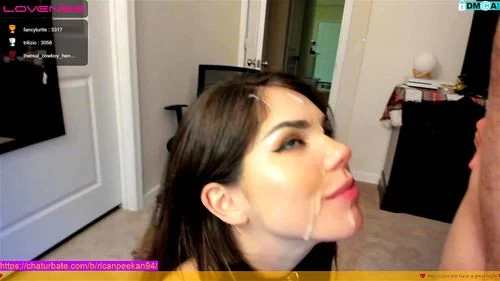 blowjob, fuck and suck, cum on face, cum in mouth