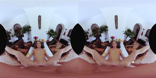 blond, vr, small tits, virtual reality