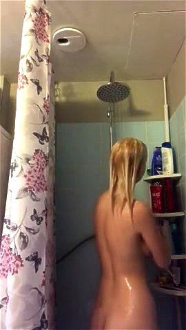 Swedish girl in shower