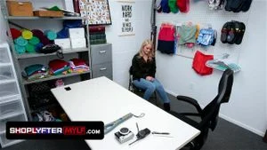 Blonde Milf Lisey Sweet Gets Suspended For Shoplifting And Punished By The Security Guard