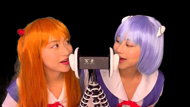 ASMR Rina & Rika Real Twins Mouth Sounds