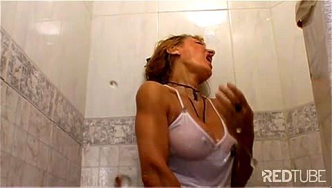 Hot mature in the shower