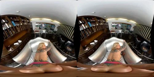 virtual reality, sarah jessie vr, big tits, blonde