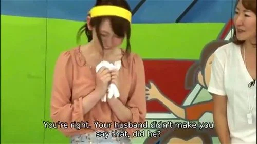 creampie, pov, japanese family gameshow subtitle, おっぱい