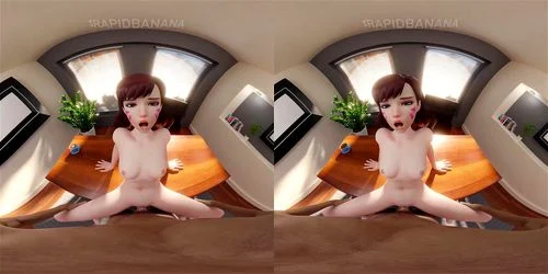 vr, virtual reality, babe, hentai