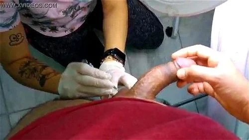 Deep depilation of the male bikini and anus, the client tolerated