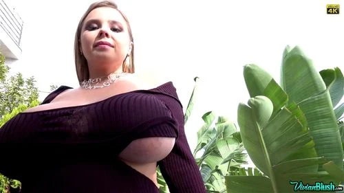 huge tits, big tits, blonde, vivian blush
