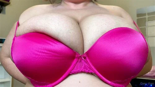 massive tits, bra, small bra, big tits